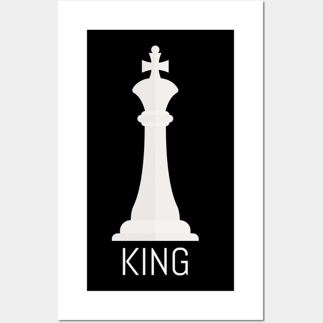 Chess Piece King Wall Art by Delta V Art